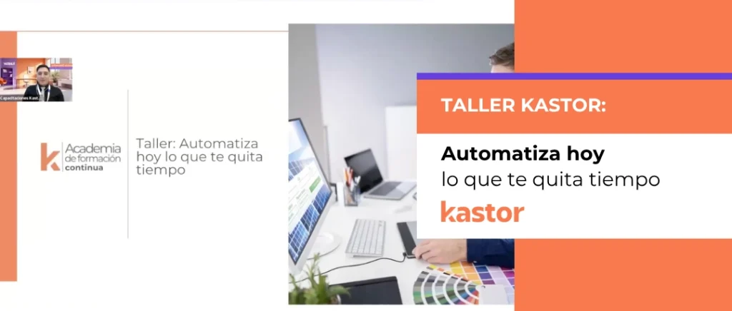 Ignacio Saavedra dictando taller de optimización de gestión administrativa de condominios con Kastor Software Chile